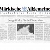 The Heartfelt Fifth Dimension, interview for the  M?rkische Allgemeine newspaper, November 2012. 