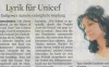 Poetry for Unicef  (Article on the author and the project ?Love for Unicef?, "M?rkische Allgemeine", Culture Section, Jan. 15th, 2013)